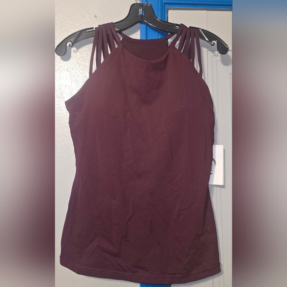 ZYIA Tops - ZYIA Deep Burgundy Tank Top